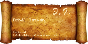Dobál István névjegykártya
